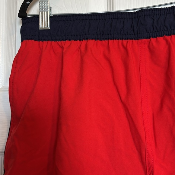Speedo NWT men’s red and blue 5” inseam swim trunks size large - Picture 2 of 10